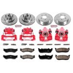 Powerstop 4-Wheel Set Power Stop&reg; KC1919 Front and Rear Z23 Daily Carbon-Fiber Ceramic Brake Pad, Drilled & Slotted Rotor and Caliper Kit - Image 4