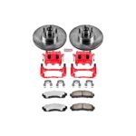 Powerstop 2-Wheel Set Power Stop&reg; KC1920-36 Front Z36 Z36 Truck Carbon-Fiber Ceramic Brake Pad, Drilled & Slotted Rotor + Calipers - Image 2