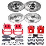 Powerstop 4-Wheel Set Power Stop&reg; KC1921 Front and Rear Z23 Daily Carbon-Fiber Ceramic Brake Pad, Drilled & Slotted Rotor and Caliper Kit - Image 4