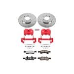 Powerstop 2-Wheel Set Power Stop&reg; KC1933-36 Front Z36 Z36 Truck Carbon-Fiber Ceramic Brake Pad, Drilled & Slotted Rotor + Calipers - Image 2