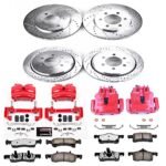 Powerstop 4-Wheel Set Power Stop&reg; KC1934-36 Front and Rear Z36 Z36 Truck Carbon-Fiber Ceramic Brake Pad, Drilled & Slotted Rotor + Calipers - Image 2
