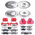 Powerstop 4-Wheel Set Power Stop&reg; KC1934 Front and Rear Z23 Daily Carbon-Fiber Ceramic Brake Pad, Drilled & Slotted Rotor and Caliper Kit - Image 4