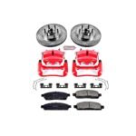 Powerstop 2-Wheel Set Power Stop&reg; KC1939 Front Z23 Daily Carbon-Fiber Ceramic Brake Pad, Drilled & Slotted Rotor and Caliper Kit - Image 4