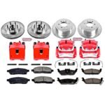 Powerstop 4-Wheel Set Power Stop&reg; KC1940 Front and Rear Z23 Daily Carbon-Fiber Ceramic Brake Pad, Drilled & Slotted Rotor and Caliper Kit - Image 4
