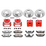 Powerstop 4-Wheel Set Power Stop&reg; KC1944A-36 Front and Rear Z36 Z36 Truck Carbon-Fiber Ceramic Brake Pad, Drilled & Slotted Rotor + Calipers - Image 2