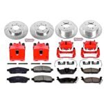 Powerstop 4-Wheel Set Power Stop&reg; KC1944A Front and Rear Z23 Daily Carbon-Fiber Ceramic Brake Pad, Drilled & Slotted Rotor and Caliper Kit - Image 4