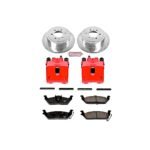 Powerstop 2-Wheel Set Power Stop&reg; KC1950 Rear Z23 Daily Carbon-Fiber Ceramic Brake Pad, Drilled & Slotted Rotor and Caliper Kit - Image 4
