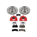 Powerstop 2-Wheel Set Power Stop&reg; KC1991 Front Z23 Daily Carbon-Fiber Ceramic Brake Pad, Drilled & Slotted Rotor and Caliper Kit - Image 4