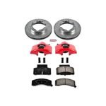 Powerstop 2-Wheel Set Power Stop&reg; KC1992 Front Z23 Daily Carbon-Fiber Ceramic Brake Pad, Drilled & Slotted Rotor and Caliper Kit - Image 4