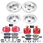Powerstop 4-Wheel Set Power Stop&reg; KC200 Front and Rear Z23 Daily Carbon-Fiber Ceramic Brake Pad, Drilled & Slotted Rotor and Caliper Kit - Image 4