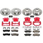 Powerstop 4-Wheel Set Power Stop&reg; KC2010B Front and Rear Z23 Daily Carbon-Fiber Ceramic Brake Pad, Drilled & Slotted Rotor and Caliper Kit - Image 4