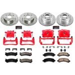 Powerstop 4-Wheel Set Power Stop&reg; KC2016 Front and Rear Z23 Daily Carbon-Fiber Ceramic Brake Pad, Drilled & Slotted Rotor and Caliper Kit - Image 4