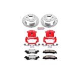 Powerstop 2-Wheel Set Power Stop&reg; KC2018A-36 Rear Z36 Z36 Truck Carbon-Fiber Ceramic Brake Pad, Drilled & Slotted Rotor + Calipers - Image 2