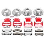 Powerstop 4-Wheel Set Power Stop&reg; KC2023A-36 Front and Rear Z36 Z36 Truck Carbon-Fiber Ceramic Brake Pad, Drilled & Slotted Rotor + Calipers - Image 2