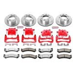 Powerstop 4-Wheel Set Power Stop&reg; KC2027-36 Front and Rear Z36 Z36 Truck Carbon-Fiber Ceramic Brake Pad, Drilled & Slotted Rotor + Calipers - Image 2