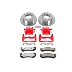 Powerstop 2-Wheel Set Power Stop&reg; KC2041-36 Rear Z36 Z36 Truck Carbon-Fiber Ceramic Brake Pad, Drilled & Slotted Rotor + Calipers - Image 2