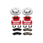 Powerstop 2-Wheel Set Power Stop&reg; KC2061 Front Z23 Daily Carbon-Fiber Ceramic Brake Pad, Drilled & Slotted Rotor and Caliper Kit - Image 4