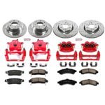 Powerstop 4-Wheel Set Power Stop&reg; KC2062 Front and Rear Z23 Daily Carbon-Fiber Ceramic Brake Pad, Drilled & Slotted Rotor and Caliper Kit - Image 4