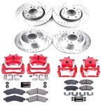 Powerstop 4-Wheel Set Power Stop&reg; KC2062A Front and Rear Z23 Daily Carbon-Fiber Ceramic Brake Pad, Drilled & Slotted Rotor and Caliper Kit - Image 4