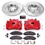 Powerstop 2-Wheel Set Power Stop&reg; KC2066 Front Z23 Daily Carbon-Fiber Ceramic Brake Pad, Drilled & Slotted Rotor and Caliper Kit - Image 4