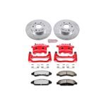 Powerstop 2-Wheel Set Power Stop&reg; KC2067-36 Front Z36 Z36 Truck Carbon-Fiber Ceramic Brake Pad, Drilled & Slotted Rotor + Calipers - Image 2