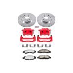 Powerstop 2-Wheel Set Power Stop&reg; KC2069-36 Front Z36 Z36 Truck Carbon-Fiber Ceramic Brake Pad, Drilled & Slotted Rotor + Calipers - Image 2