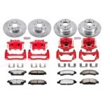 Powerstop 4-Wheel Set Power Stop&reg; KC2070-36 Front and Rear Z36 Z36 Truck Carbon-Fiber Ceramic Brake Pad, Drilled & Slotted Rotor + Calipers - Image 2
