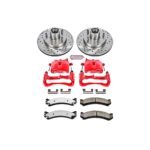Powerstop 2-Wheel Set Power Stop&reg; KC2071-36 Front Z36 Z36 Truck Carbon-Fiber Ceramic Brake Pad, Drilled & Slotted Rotor + Calipers - Image 2