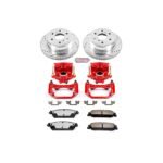 Powerstop 2-Wheel Set Power Stop&reg; KC2083-36 Rear Z36 Z36 Truck Carbon-Fiber Ceramic Brake Pad, Drilled & Slotted Rotor + Calipers - Image 2