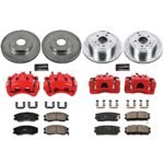 Powerstop 4-Wheel Set Power Stop&reg; KC2091 Front and Rear Z23 Daily Carbon-Fiber Ceramic Brake Pad, Drilled & Slotted Rotor and Caliper Kit - Image 4