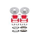 Powerstop 2-Wheel Set Power Stop&reg; KC211-36 Front Z36 Z36 Truck Carbon-Fiber Ceramic Brake Pad, Drilled & Slotted Rotor + Calipers - Image 2
