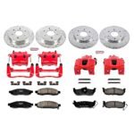 Powerstop 4-Wheel Set Power Stop&reg; KC212 Front and Rear Z23 Daily Carbon-Fiber Ceramic Brake Pad, Drilled & Slotted Rotor and Caliper Kit - Image 4