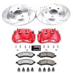 Powerstop 2-Wheel Set Power Stop&reg; KC2163A-36 Front Z36 Z36 Truck Carbon-Fiber Ceramic Brake Pad, Drilled & Slotted Rotor + Calipers - Image 2