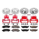 Powerstop 4-Wheel Set Power Stop&reg; KC2164 Front and Rear Z23 Daily Carbon-Fiber Ceramic Brake Pad, Drilled & Slotted Rotor and Caliper Kit - Image 4