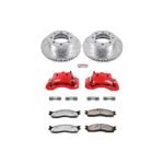Powerstop 2-Wheel Set Power Stop&reg; KC2203-36 Front Z36 Z36 Truck Carbon-Fiber Ceramic Brake Pad, Drilled & Slotted Rotor + Calipers - Image 2