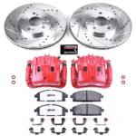 Powerstop 2-Wheel Set Power Stop&reg; KC2290-36 Front Z36 Z36 Truck Carbon-Fiber Ceramic Brake Pad, Drilled & Slotted Rotor + Calipers - Image 2