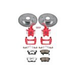 Powerstop 2-Wheel Set Power Stop&reg; KC2310-26 Rear Z26 Muscle Carbon-Fiber Ceramic Brake Pad, Drilled & Slotted Rotor and Caliper Kit - Image 5