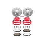 Powerstop 2-Wheel Set Power Stop&reg; KC2373-26 Front Z26 Muscle Carbon-Fiber Ceramic Brake Pad, Drilled & Slotted Rotor and Caliper Kit - Image 5