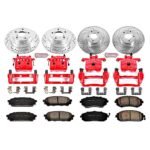 Powerstop 4-Wheel Set Power Stop&reg; KC2376 Front and Rear Z23 Daily Carbon-Fiber Ceramic Brake Pad, Drilled & Slotted Rotor and Caliper Kit - Image 4