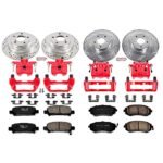 Powerstop 4-Wheel Set Power Stop&reg; KC2377 Front and Rear Z23 Daily Carbon-Fiber Ceramic Brake Pad, Drilled & Slotted Rotor and Caliper Kit - Image 4