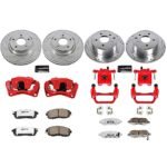 Powerstop 4-Wheel Set Power Stop&reg; KC242-26 Front and Rear Z26 Muscle Carbon-Fiber Ceramic Brake Pad, Drilled & Slotted Rotor and Caliper Kit - Image 5