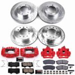 Powerstop 4-Wheel Set Power Stop&reg; KC2422 Front and Rear Z23 Daily Carbon-Fiber Ceramic Brake Pad, Drilled & Slotted Rotor and Caliper Kit - Image 4