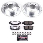 Powerstop 4-Wheel Set Power Stop&reg; KC2840B-26 Front and Rear Z26 Muscle Carbon-Fiber Ceramic Brake Pad, Drilled & Slotted Rotor and Caliper Kit - Image 4