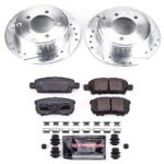 Powerstop 4-Wheel Set Power Stop&reg; KC2840B Front and Rear Z23 Daily Carbon-Fiber Ceramic Brake Pad, Drilled & Slotted Rotor and Caliper Kit - Image 4