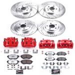 Powerstop 4-Wheel Set Power Stop&reg; KC286-26 Front and Rear Z26 Muscle Carbon-Fiber Ceramic Brake Pad, Drilled & Slotted Rotor and Caliper Kit - Image 8
