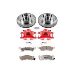 Powerstop 2-Wheel Set Power Stop&reg; KC2936-26 Front Z26 Muscle Carbon-Fiber Ceramic Brake Pad, Drilled & Slotted Rotor and Caliper Kit - Image 7
