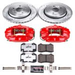 Powerstop 2-Wheel Set Power Stop&reg; KC2949-26 Rear Z26 Muscle Carbon-Fiber Ceramic Brake Pad, Drilled & Slotted Rotor and Caliper Kit - Image 8