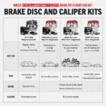 Powerstop KC3019A-26 Rear Brake Disc and Caliper Kit, Cross-drilled and Slotted 5 Lugs 365 mm Red Powdercoat Caliper, Carbon Fiber Ceramic, Z26 Street Warrior Carbon-Fiber Ceramic Series - Image 8