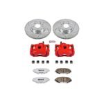 Powerstop 2-Wheel Set Power Stop&reg; KC3026-26 Front Z26 Muscle Carbon-Fiber Ceramic Brake Pad, Drilled & Slotted Rotor and Caliper Kit - Image 8