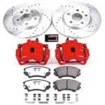 Powerstop 2-Wheel Set Power Stop&reg; KC3031-26 Front Z26 Muscle Carbon-Fiber Ceramic Brake Pad, Drilled & Slotted Rotor and Caliper Kit - Image 8